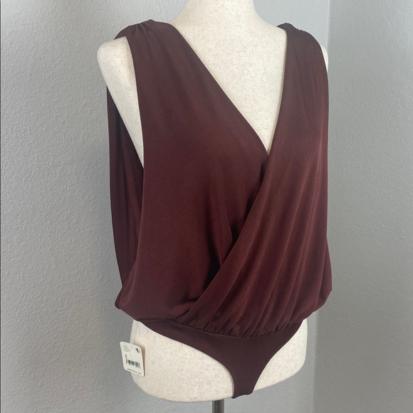 Intimately By Free People NWT Night Owl Nutmeg Brown Size Small Bodysuit - Picture 3 of 12